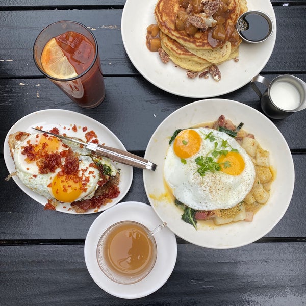 Brunch items were delicious!! Beware if eating outside, the “heated patio” is barely heated with a couple small heat lamps. We left feeling beyond frozen …🥶😷