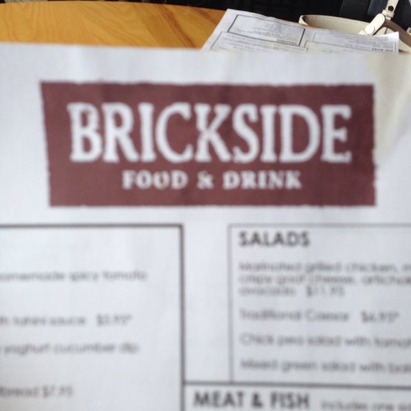 Photo taken at Brickside Food &amp; Drink by matt d. on 9/22/2013