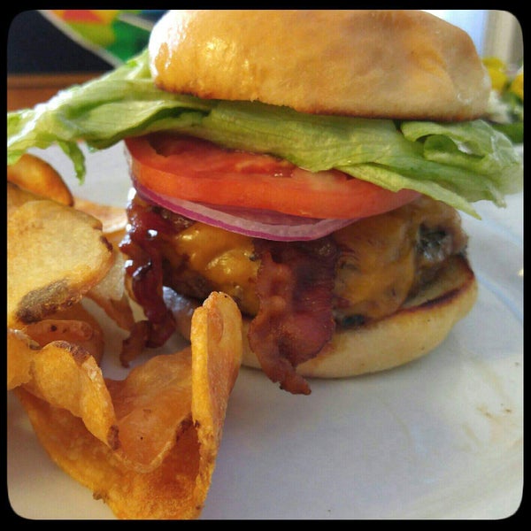 Good BBQ Bacon Cheeseburger.  Really like the homemade potato chips.