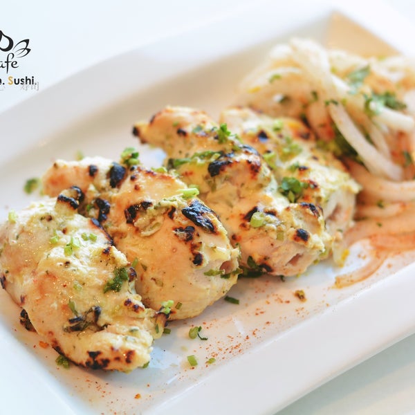 Succulent chunks of chicken wrapped in creamy textures of cheese, cream cheese and sour cream along with spices and a generous squeeze of lime. Only at The Coco’s Café!