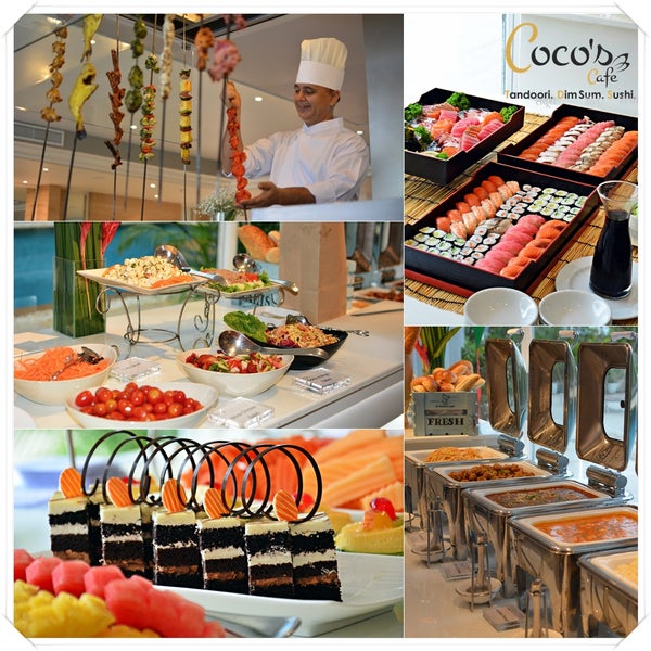 Buffet your way with our Weekend International Buffet Available at Coco’s Café for dinner, this delicious feast starts at THB 890 per person and get special 25% discount on both of the buffet prices!