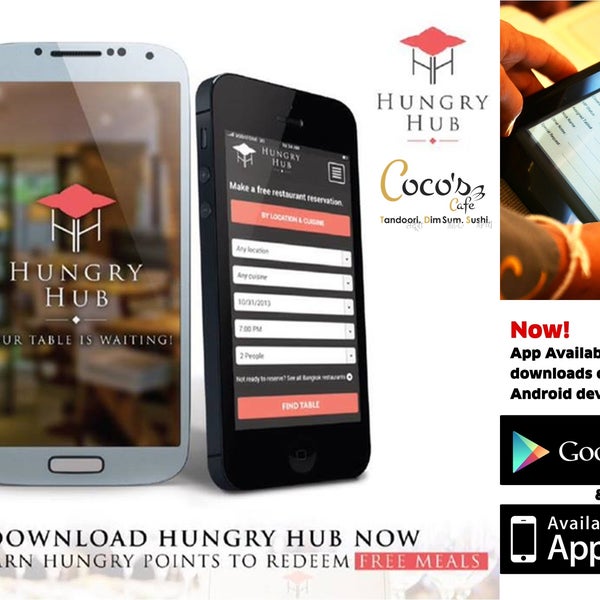 You can Reserve your seat on HUNGRY HUB mobile Application now. !!