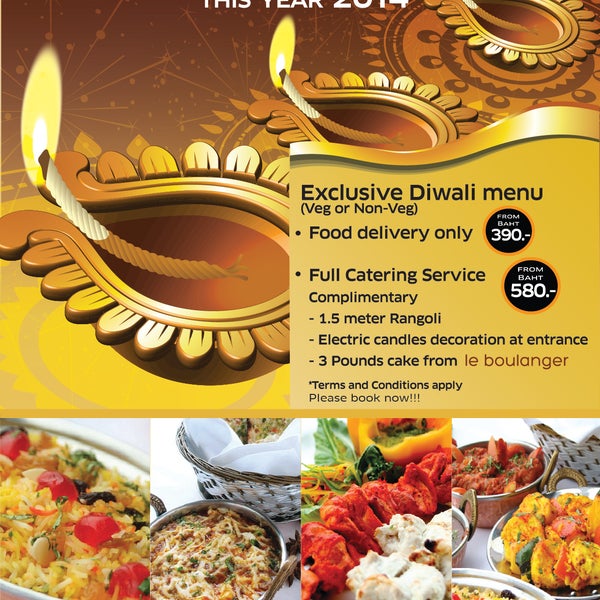 Looking for a Catering solution for your upcoming Diwali party ? Coco’s Catering offers Bangkok’s best Value packages for Diwali,   For more information, please call 02 610-0111 ext.4119.