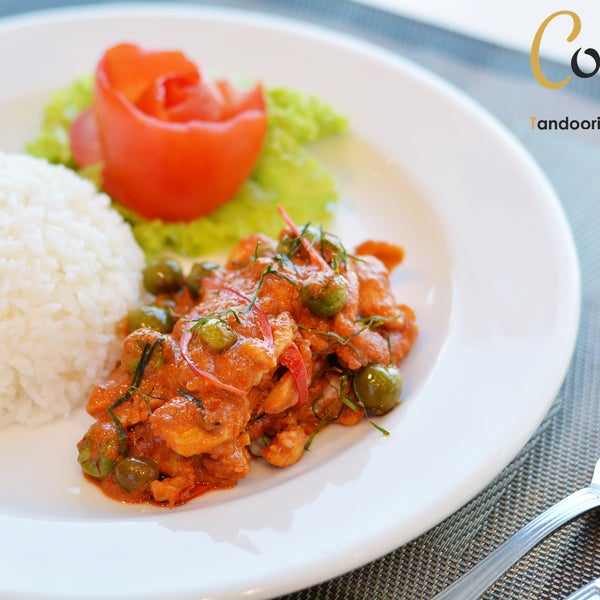 Good Food = Good Mood Our delicious Paneang Moo (Pork) served with rice is one of the dishes that definitely will put you in a good mood!