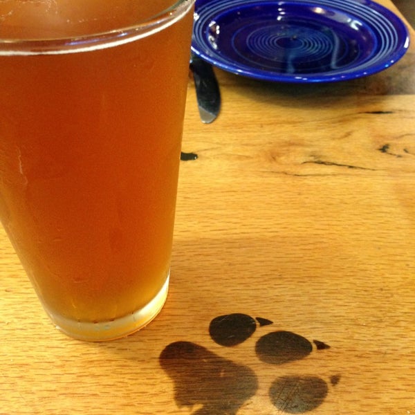 You'd think they would clean the bear paw prints off the table before they served a new microbrew. Oh we'll, at least the beer is really good.