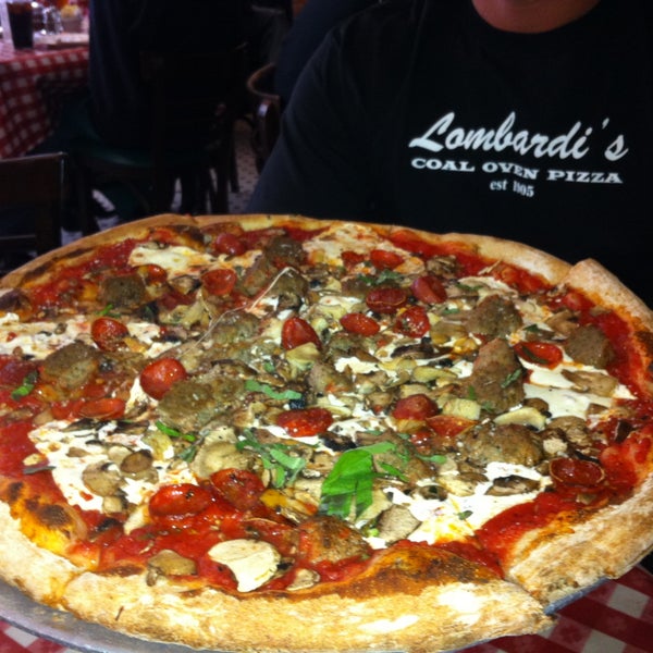 Photo taken at Lombardi&#39;s Coal Oven Pizza by LA Travel M. on 5/26/2013