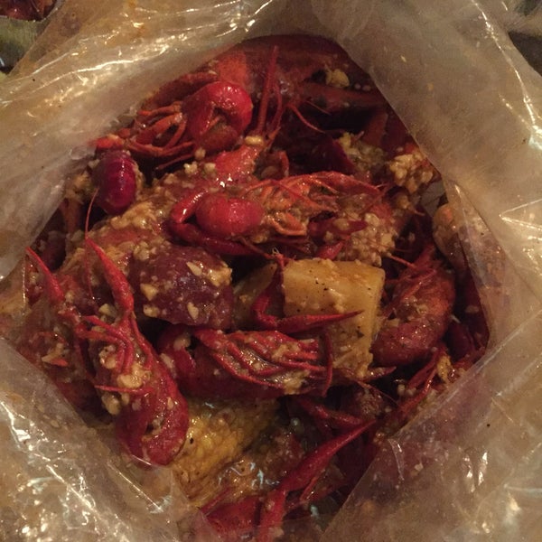 Lobster and crawfish with their special sauce