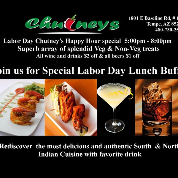Join us for Labor Day Special Lunch Buffet (2nd Sept 2013)