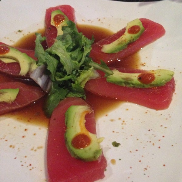 Photo taken at Pearl Sushi Lounge &amp; Bomber Bar by Kara on 6/11/2014