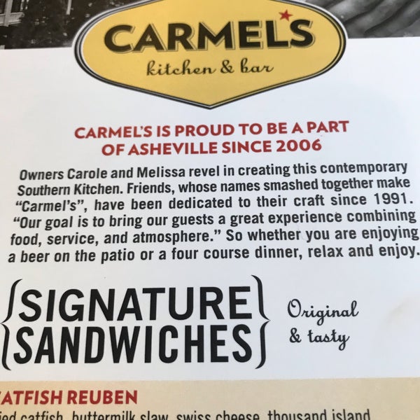 Das Foto wurde bei Carmel&#39;s Restaurant &amp; Bar von Nikki am 1/25/2020 aufgenommen