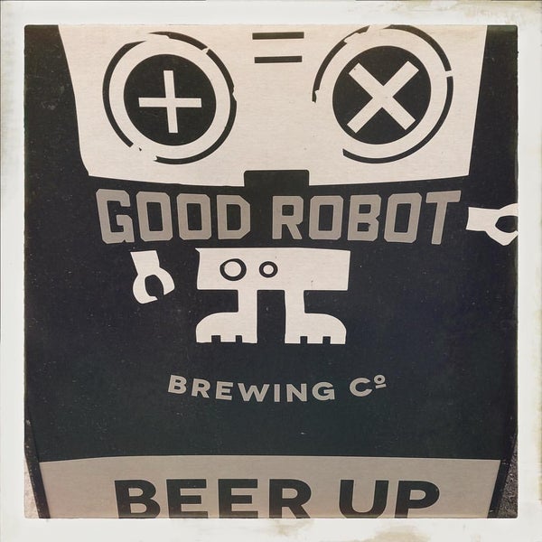 Photo taken at Good Robot Brewing Company by Nick G. on 5/15/2016