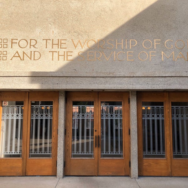 Foto scattata a Frank Lloyd Wright&#39;s Unity Temple da Bruce C. il 10/19/2019