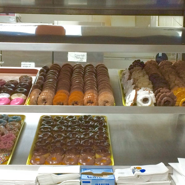 A lot of variety of donuts to chose from at Ashley's Donuts Kolaches & Tacos