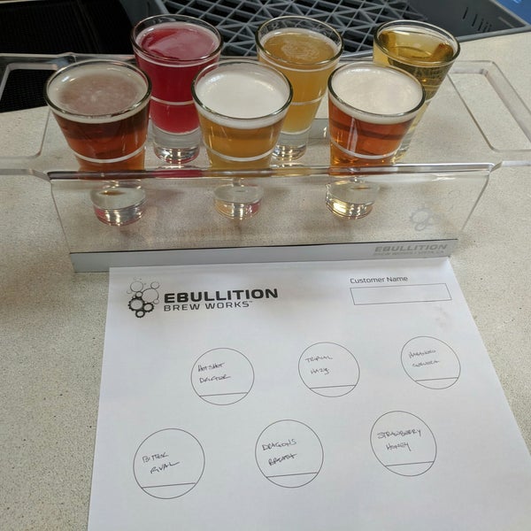 Photo taken at Ebullition Brew Works by Chris B. on 8/19/2018