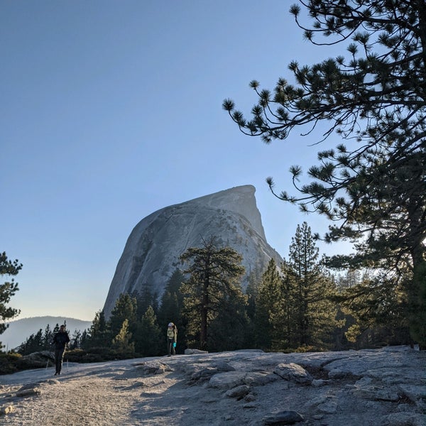 A webcam view of half Dome