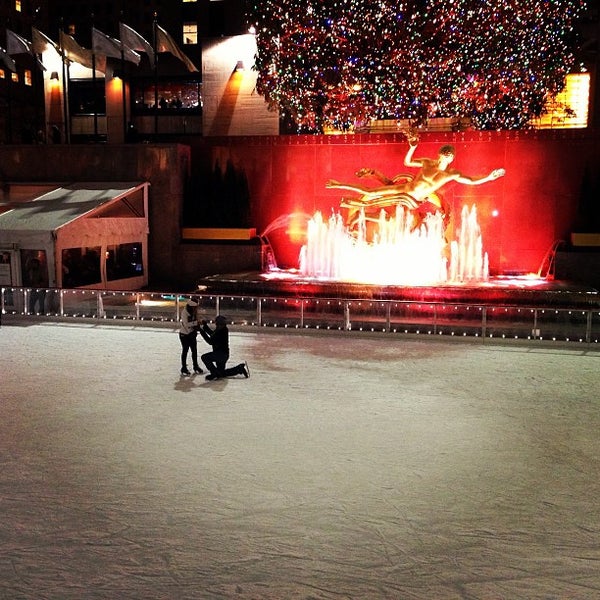 Photo taken at The Rink at Rockefeller Center by Nikolay on 12/24/2012
