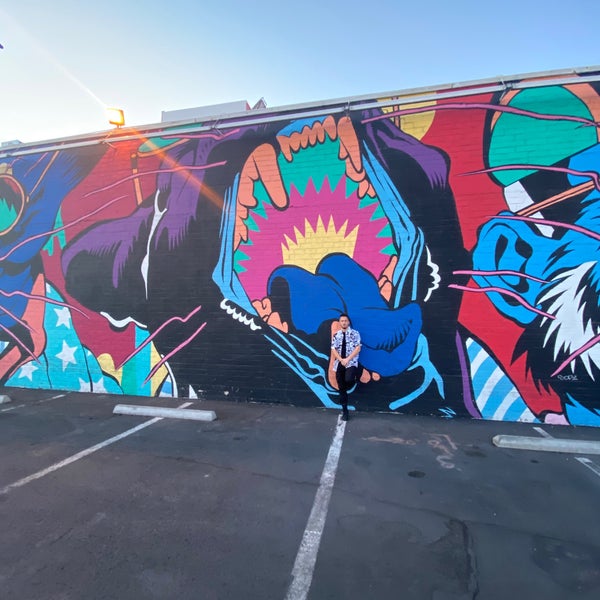 Photo taken at Downtown Container Park by Niku on 1/17/2020