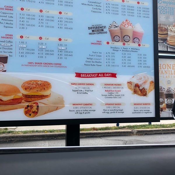 19+ Scooters Coffee Menu￼ Gif