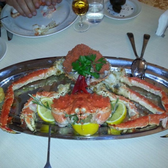 9/15/2012 tarihinde Катерина Г.ziyaretçi tarafından Seafoodbar &quot;Рыба и Крабы&quot;'de çekilen fotoğraf