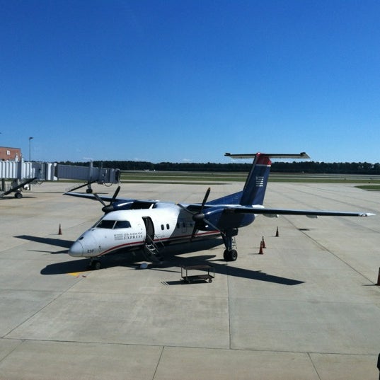 Photo taken at Newport News/Williamsburg International Airport (PHF) by Erik R. on 10/21/2012