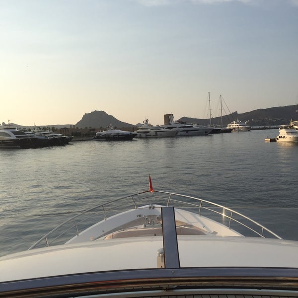 Photo taken at Yalıkavak Marina by Volkan D. on 9/18/2015