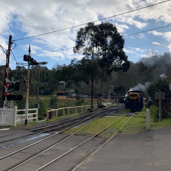 Photo taken at Belgrave Station - Puffing Billy Railway by Jie on 8/29/2019