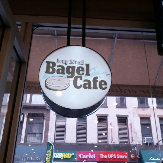Photo taken at Long Island Bagel Cafe by wilfredo p. on 1/15/2013