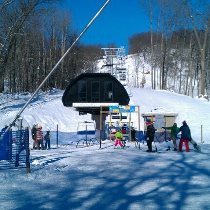 Photo taken at Devil&#39;s Head Ski Resort by Samuel T. on 12/25/2012