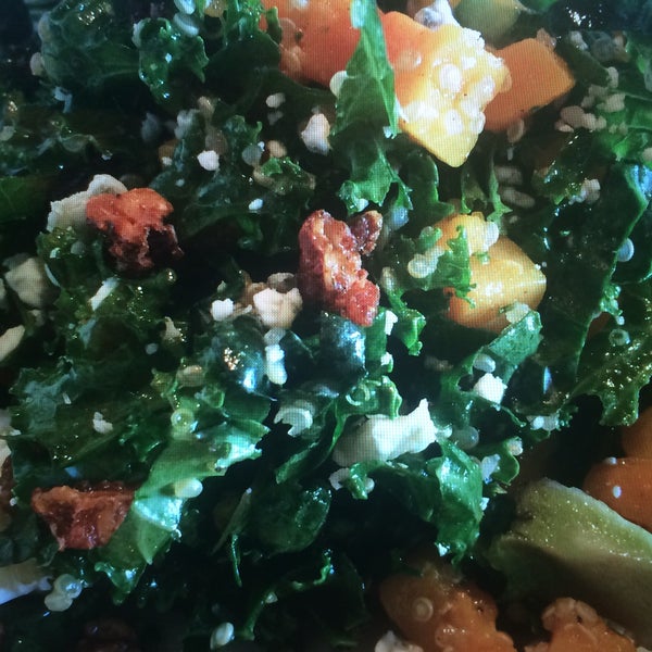 Love the roasted pumpkin kale salad!!!