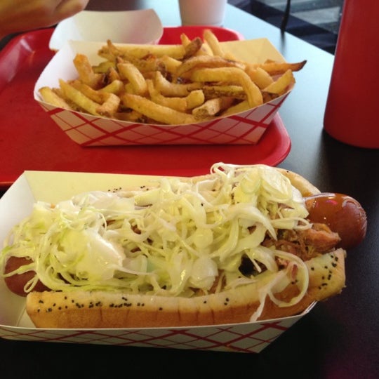 Photo taken at Hotdog-Opolis by Rich A. on 12/15/2012