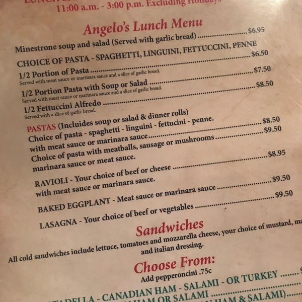 10/10/2017 tarihinde graceface k.ziyaretçi tarafından Angelo&#39;s Italian Restaurant &amp; Pizzeria'de çekilen fotoğraf