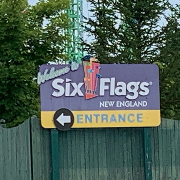 Photo taken at Six Flags New England by Jace736 on 8/3/2019