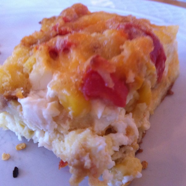 If you enjoy something ask for the recipe. They are happy to oblige. This cornbread egg bake with fresh roasted peppers and cream cheese was amazing.