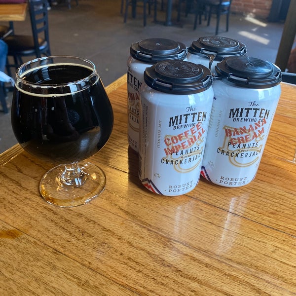 Photo taken at The Mitten Brewing Company by Adam G. on 4/3/2021