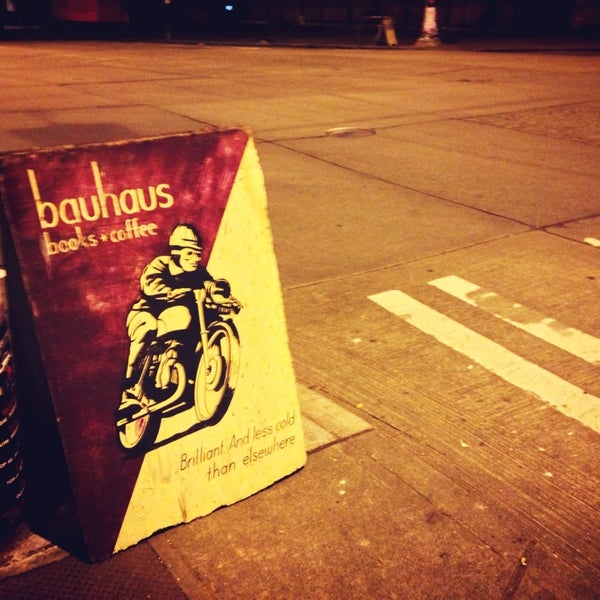 Photo taken at Bauhaus Books &amp; Coffee by Daniel on 3/27/2013