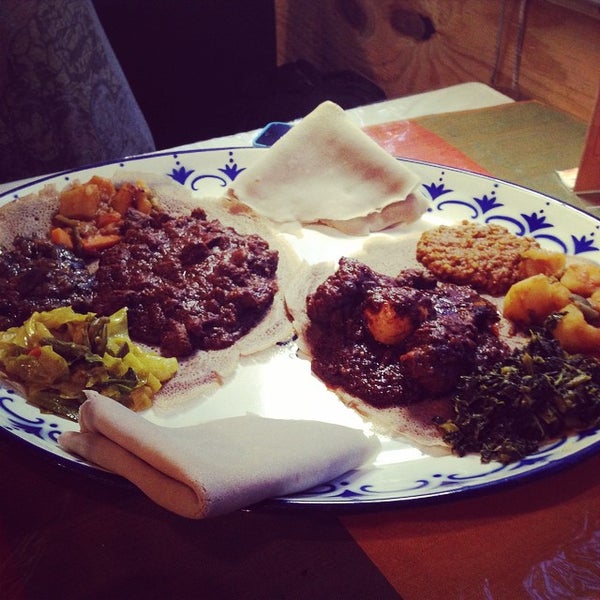 Photo taken at Aster&#39;s Ethiopian Restaurant by David J. N. on 9/18/2014