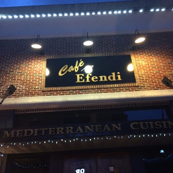 Photo taken at Cafe Efendi Mediterranean Cuisine by Mehmet B. on 7/5/2015