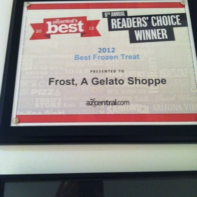 Foto tirada no(a) Frost, A Gelato Shop por Melissa em 10/12/2012