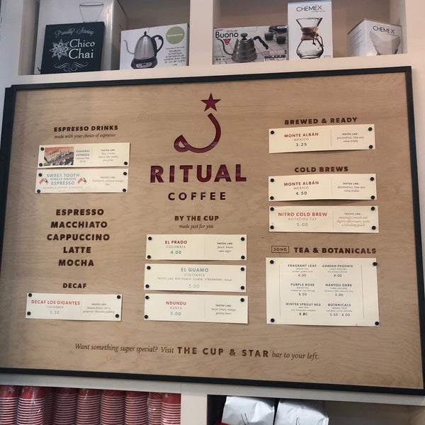 Das Foto wurde bei Ritual Coffee Roasters von Rosa R. am 10/14/2018 aufgenommen