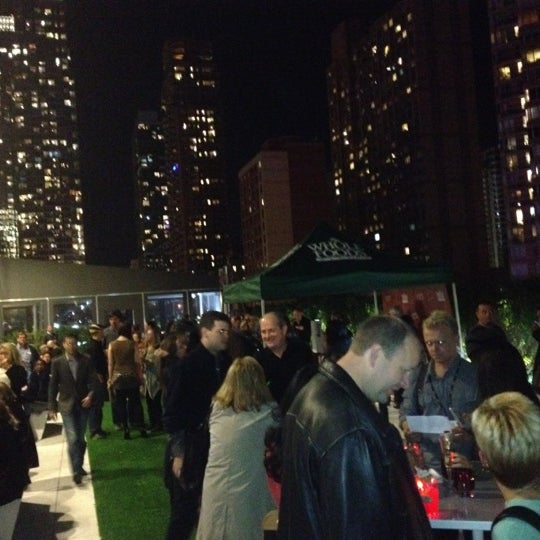 Photo taken at The Terrace at Yotel by NYC Sidewalker on 10/12/2012