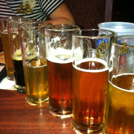 Try the beer sampler!  The Farmers Daughter - nice!