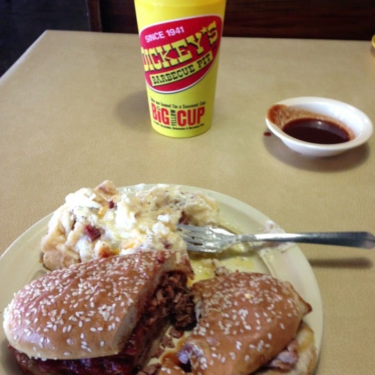 Photo taken at Dickey&#39;s Barbecue Pit by Abel M. on 12/3/2012