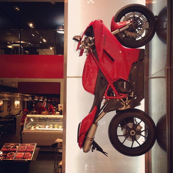 Photo taken at Ducati Caffe by Haekal A. on 2/1/2013