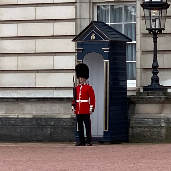 The changing of the guard takes place. The changing of the guard takes place