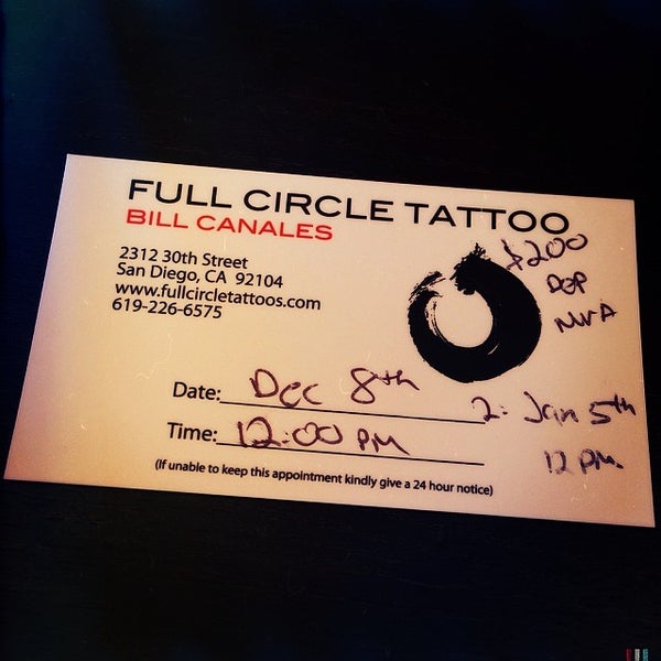Photo taken at Full Circle Tattoo by Pinkz C. on 3/16/2014