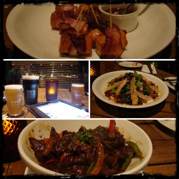 Beef Picante, Chicken in Pigs Blanket for starters. Try the sampler. Hefeweizen is my fave. Superb Chicken & Smoked Bacon salad. Shahi Tukda and an Orange Bread and Butter Pudding to end. MFT Rs.2500