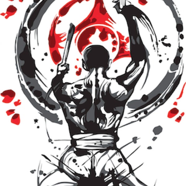 Рисунок каратэ киокушинкай