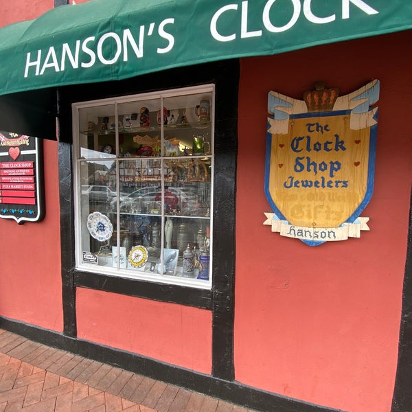 Hanson's Clock Shop Jewelers Gift Store in Solvang