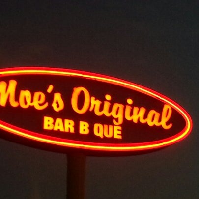 Photo taken at Moe&#39;s Original BBQ by Brian M. on 9/21/2012