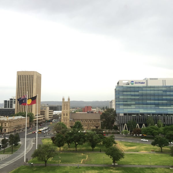 Photo taken at Hilton Adelaide by Jamie D. on 10/6/2015